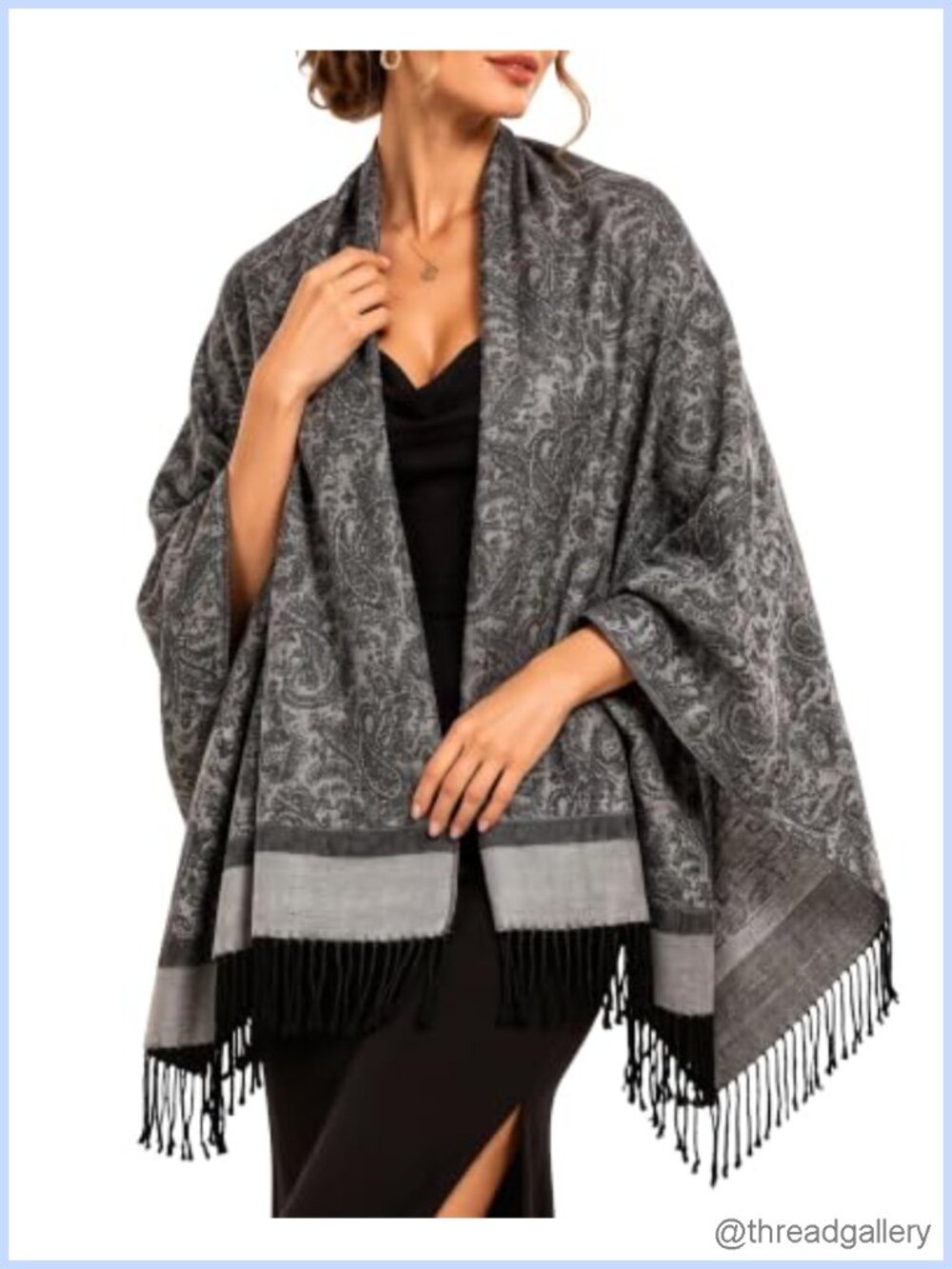 Paisley Pashmina Shawl Wrap Scarf for Evening Dress
